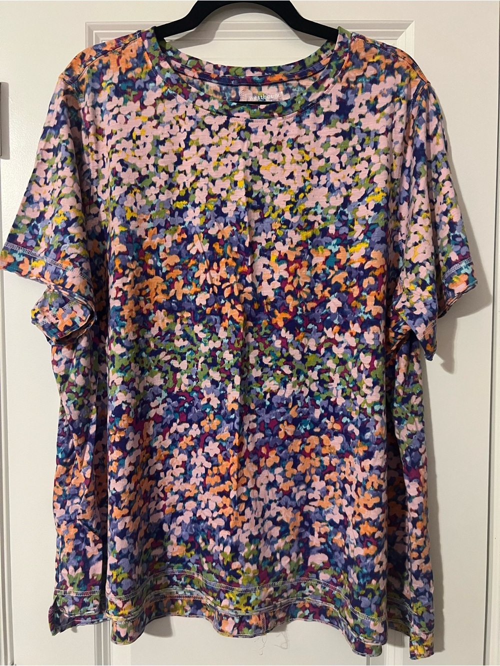 Multicolor Floral Short Sleeve Top